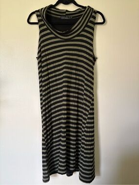 cut loose Striped Midi Cowl Neck Dress Size Small